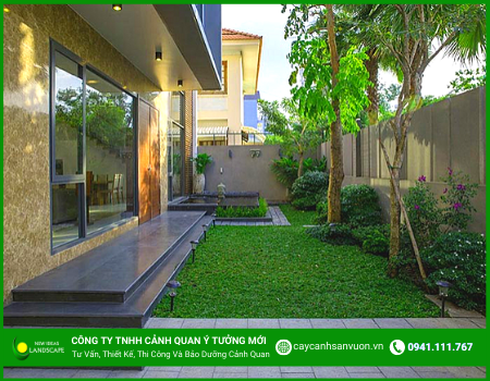 THIẾT KẾ SÂN VƯỜN NHÀ PHỐ THEO PHONG CÁCH HIỆN ĐẠI