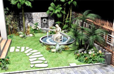 Thiết kế thi công sân vườn nhà phố
